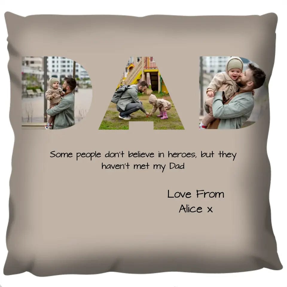 Dad Photo Upload Cushion