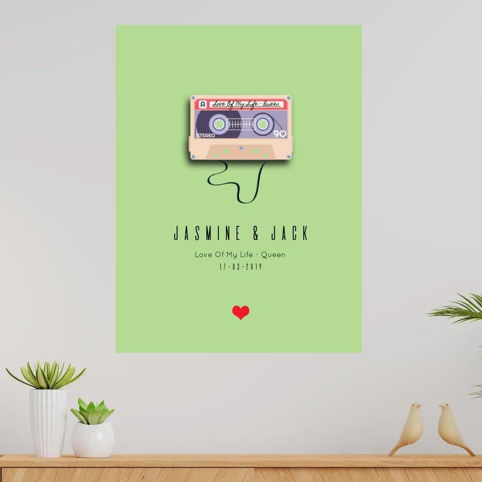 Personalised Mix Tape Canvas