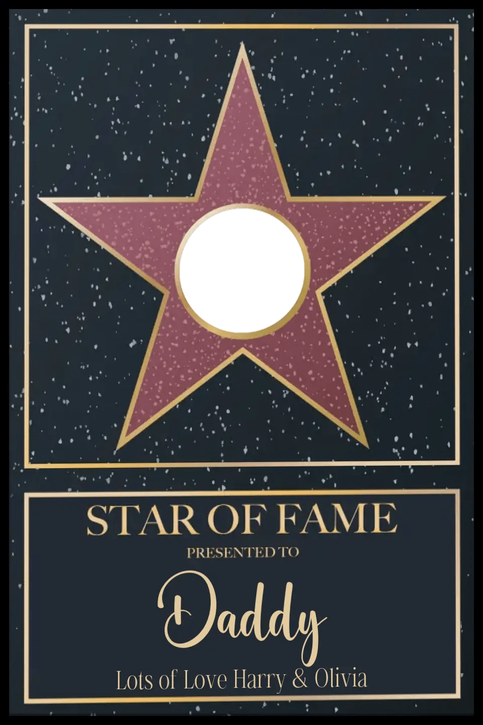 Star of Fame Framed Print