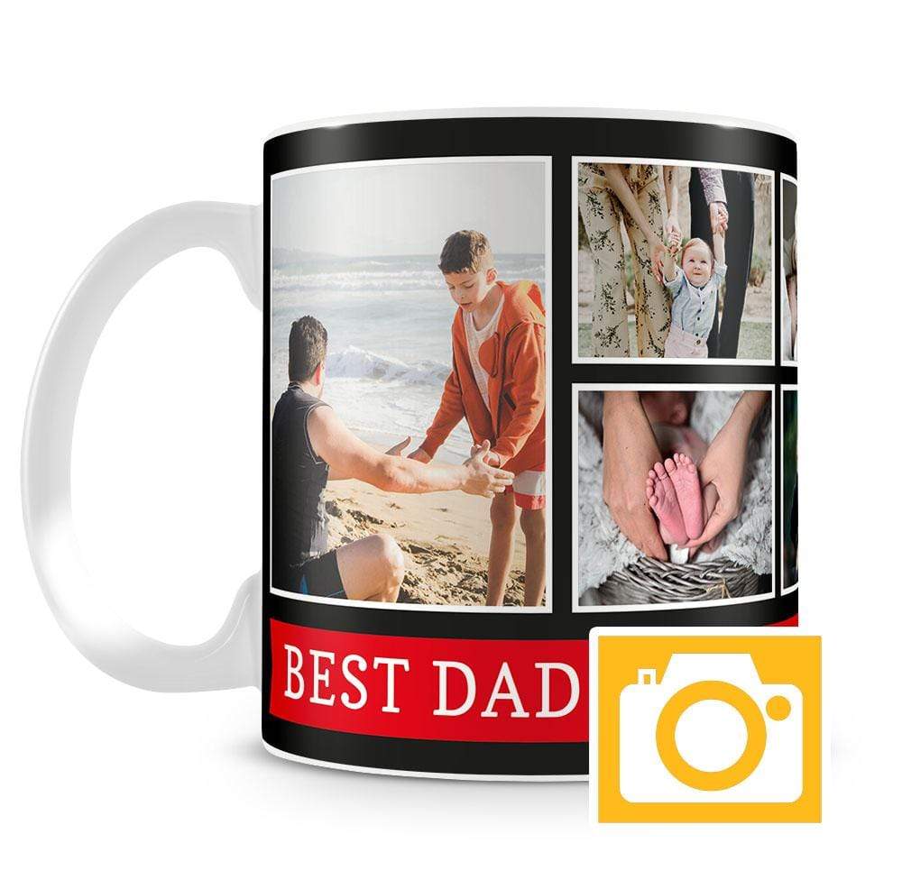6 Photo Personalised Mug