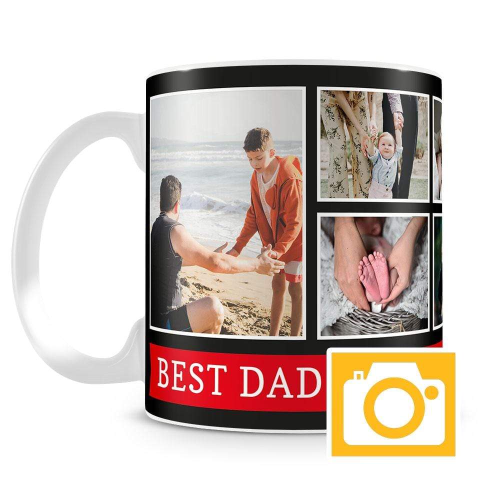 6 Photo Personalised Mug