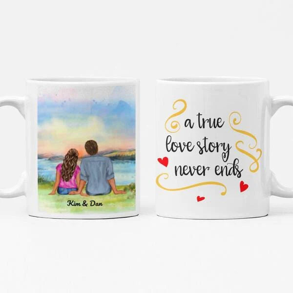 A True Loves Story Never Ends Mug