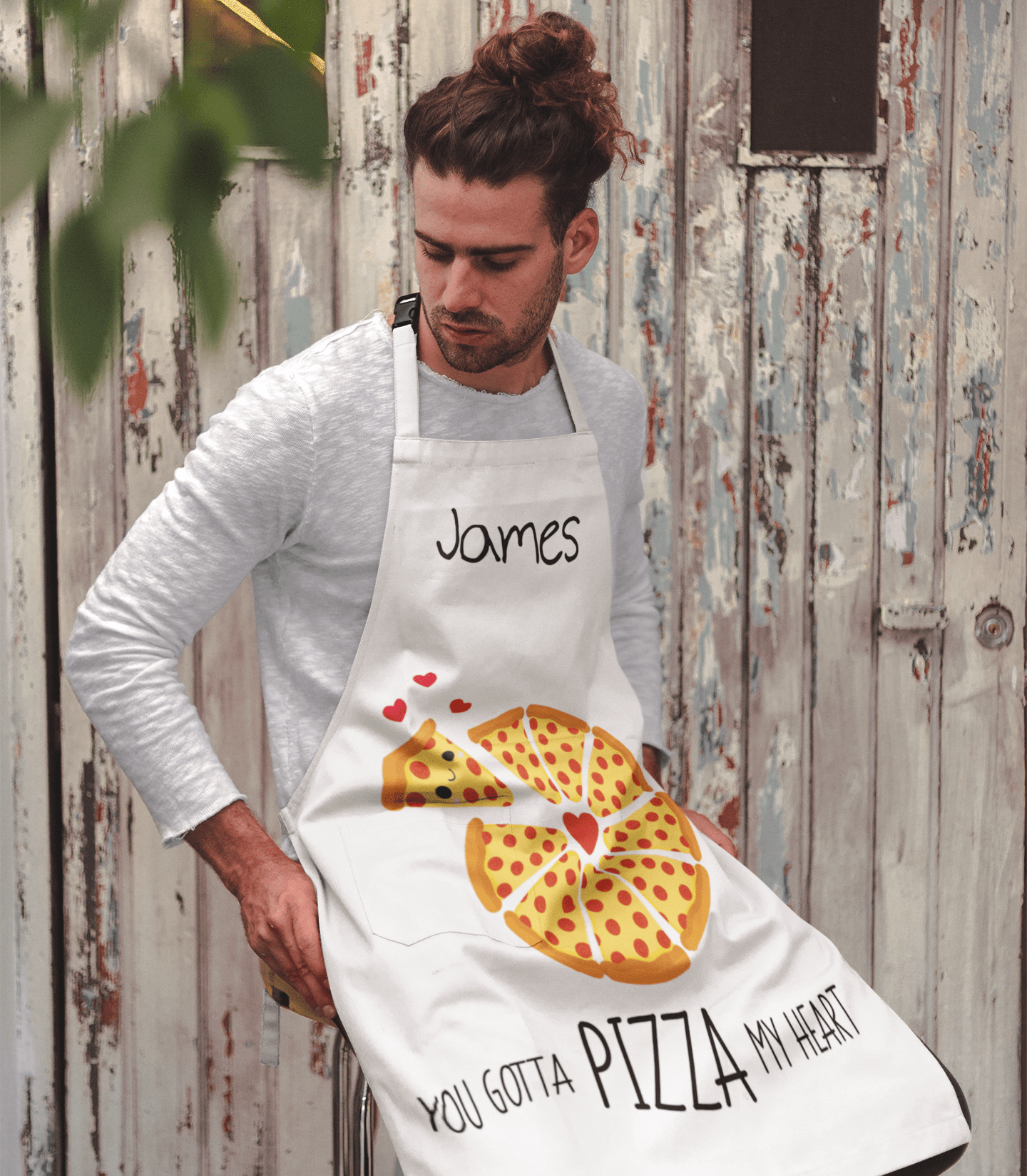 Adults Pizza My Heart Personalised Apron
