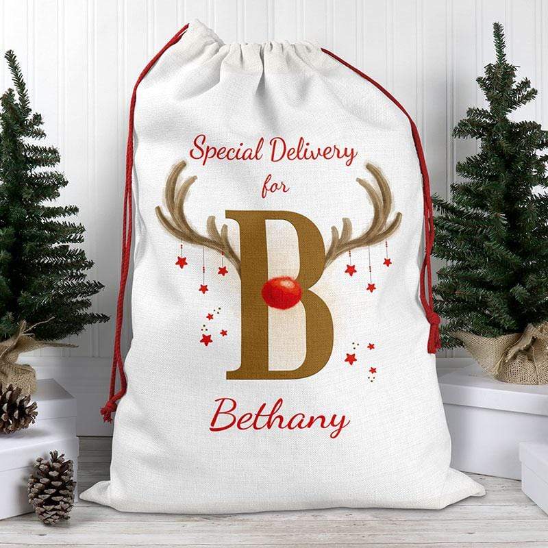 Alphabet Initial Santa Sack