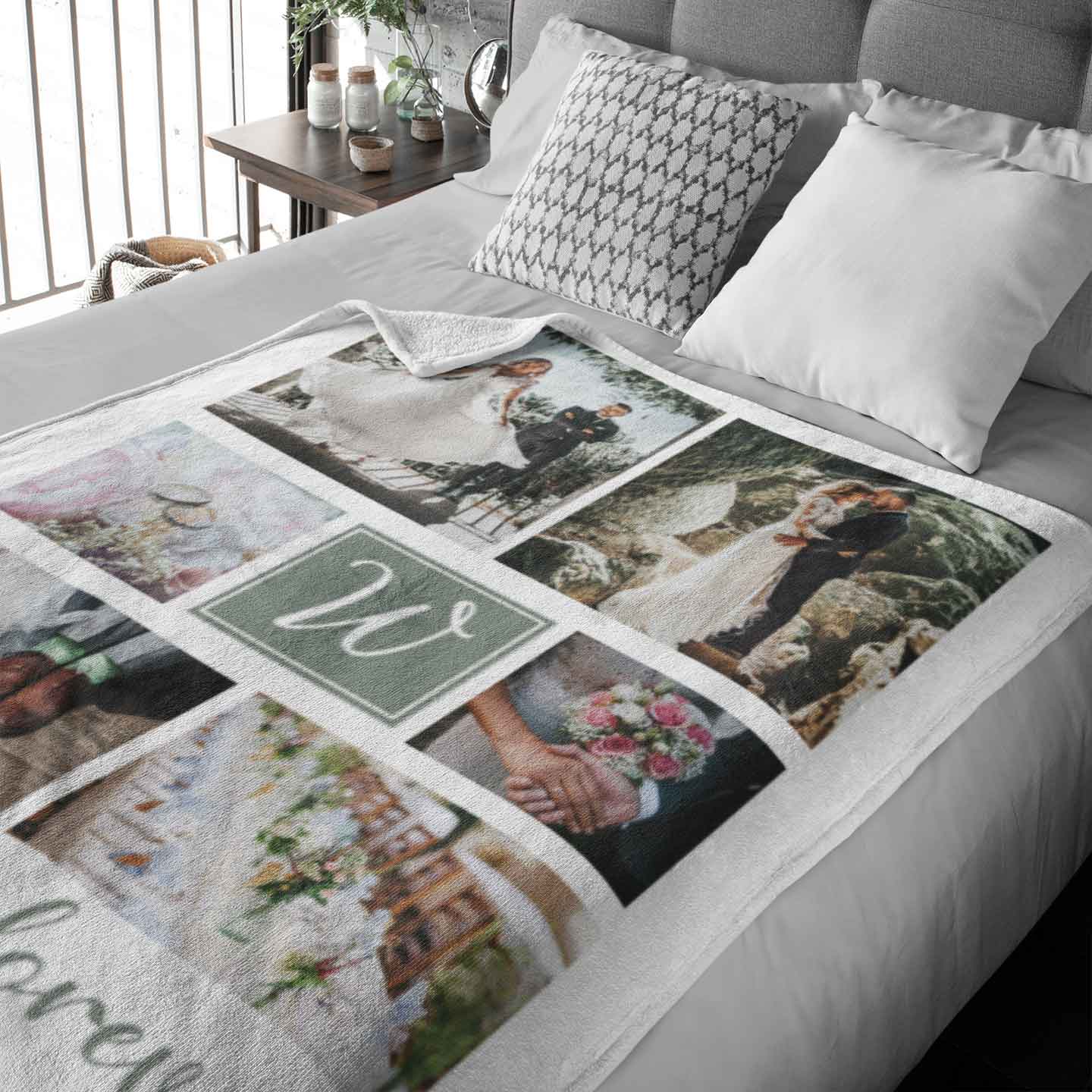 Always and Forever Photo Collage Personalised Blanket