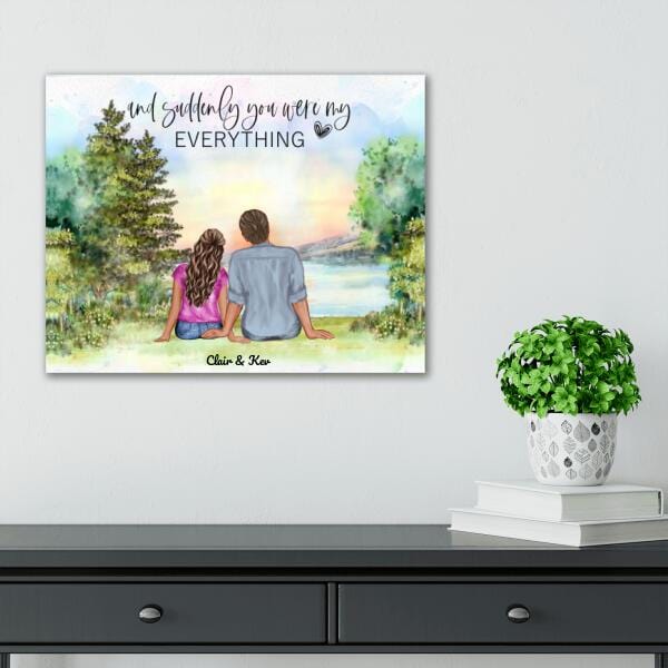And Suddenly You Were My Everything Canvas Print