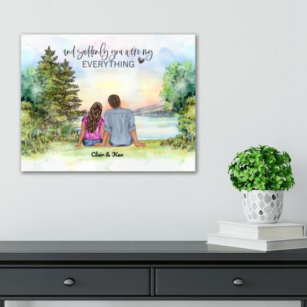 And Suddenly You Were My Everything Canvas Print