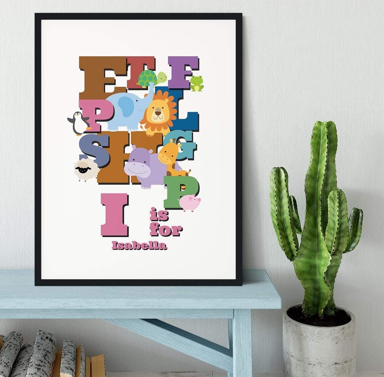 Animal Alphabet Jumble Framed Print