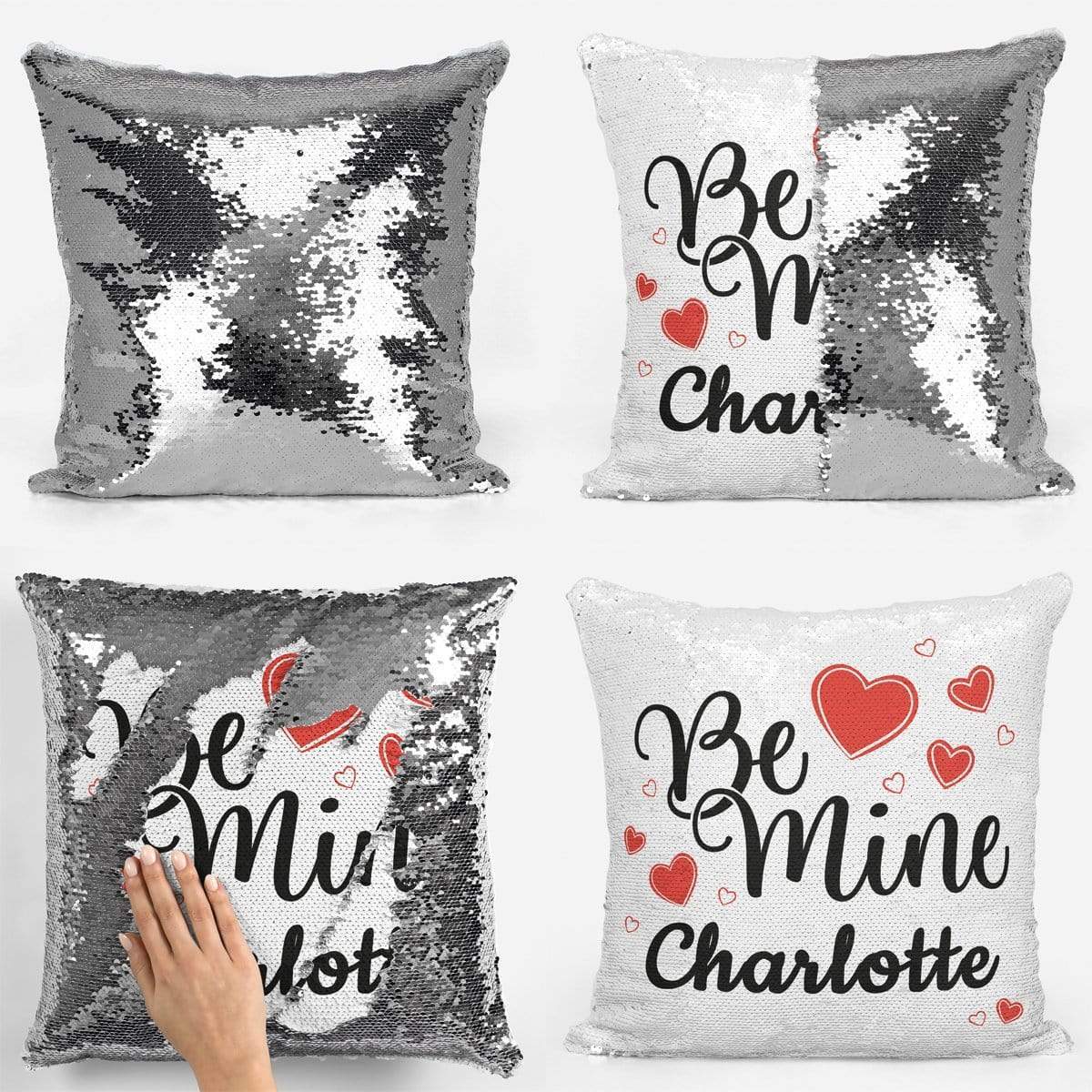 Be Mine Sequin Magic Cushion