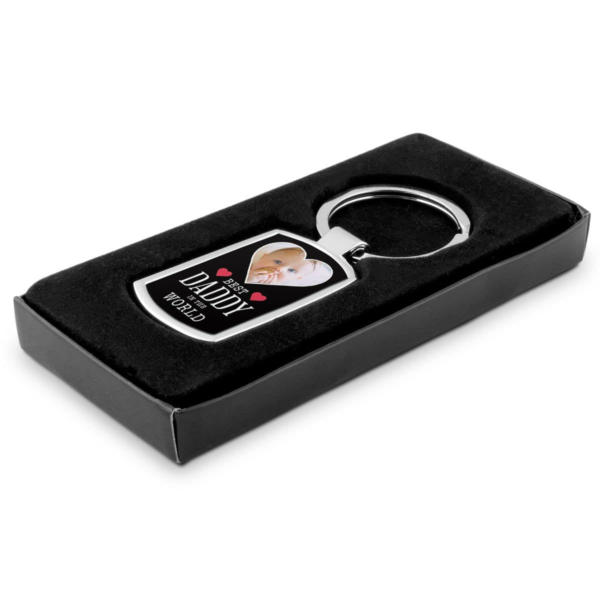 Best Daddy In The World Personalised Keyring