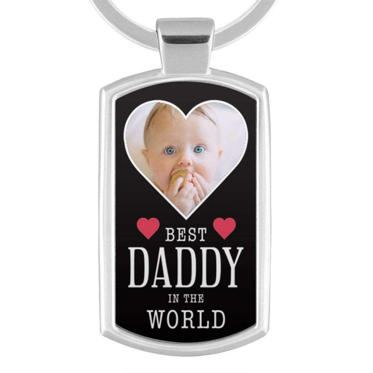 Best Daddy In The World Personalised Keyring