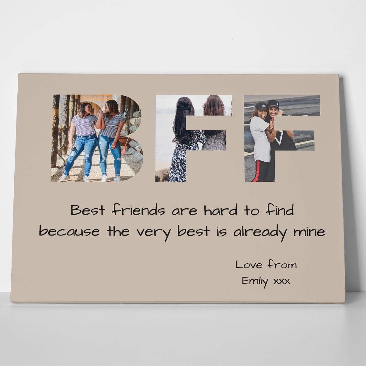 BFF Photo Canvas Print