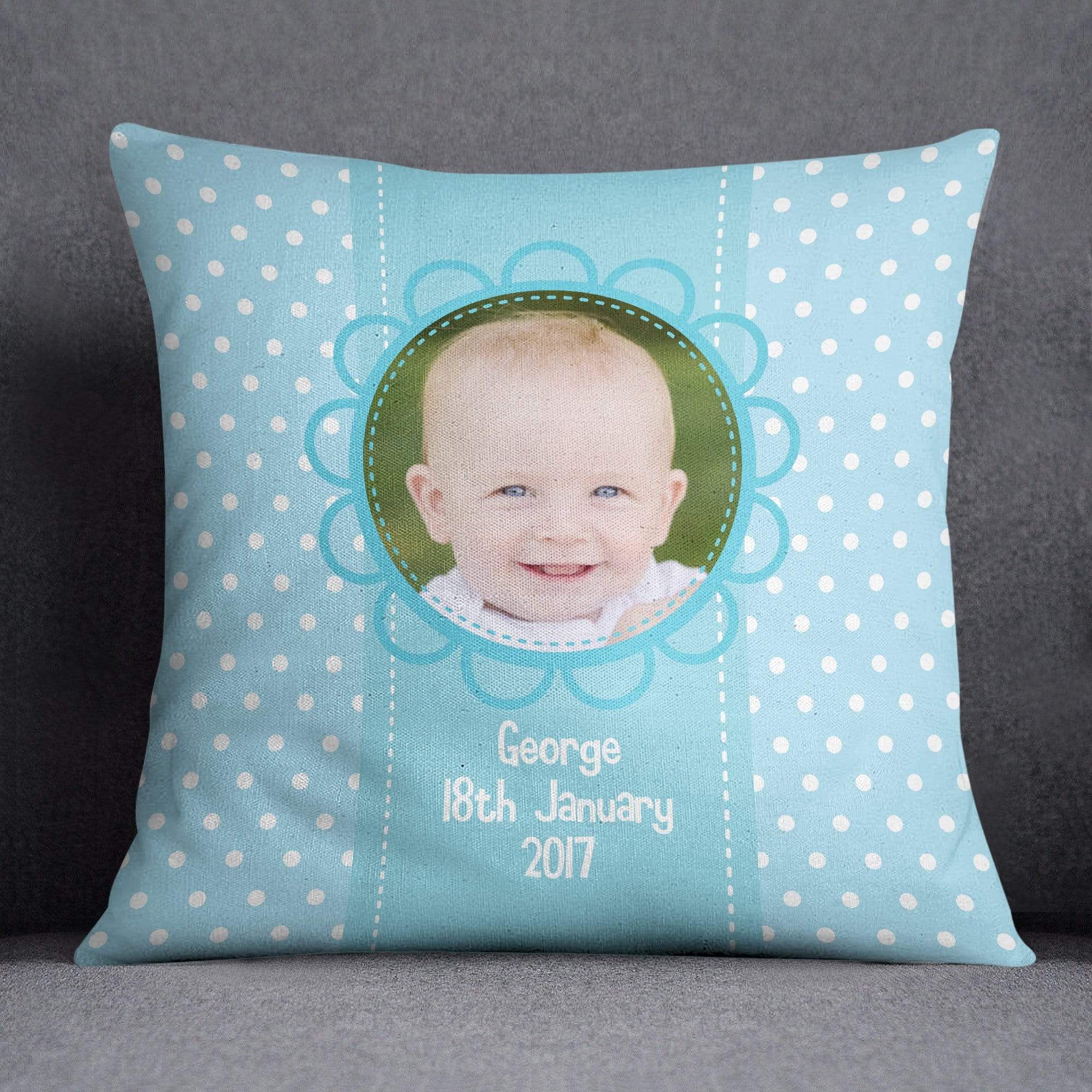 Blue Baby Boy Cushion