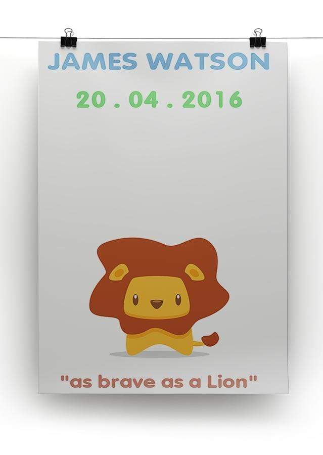 Brave as a Lion Framed Print
