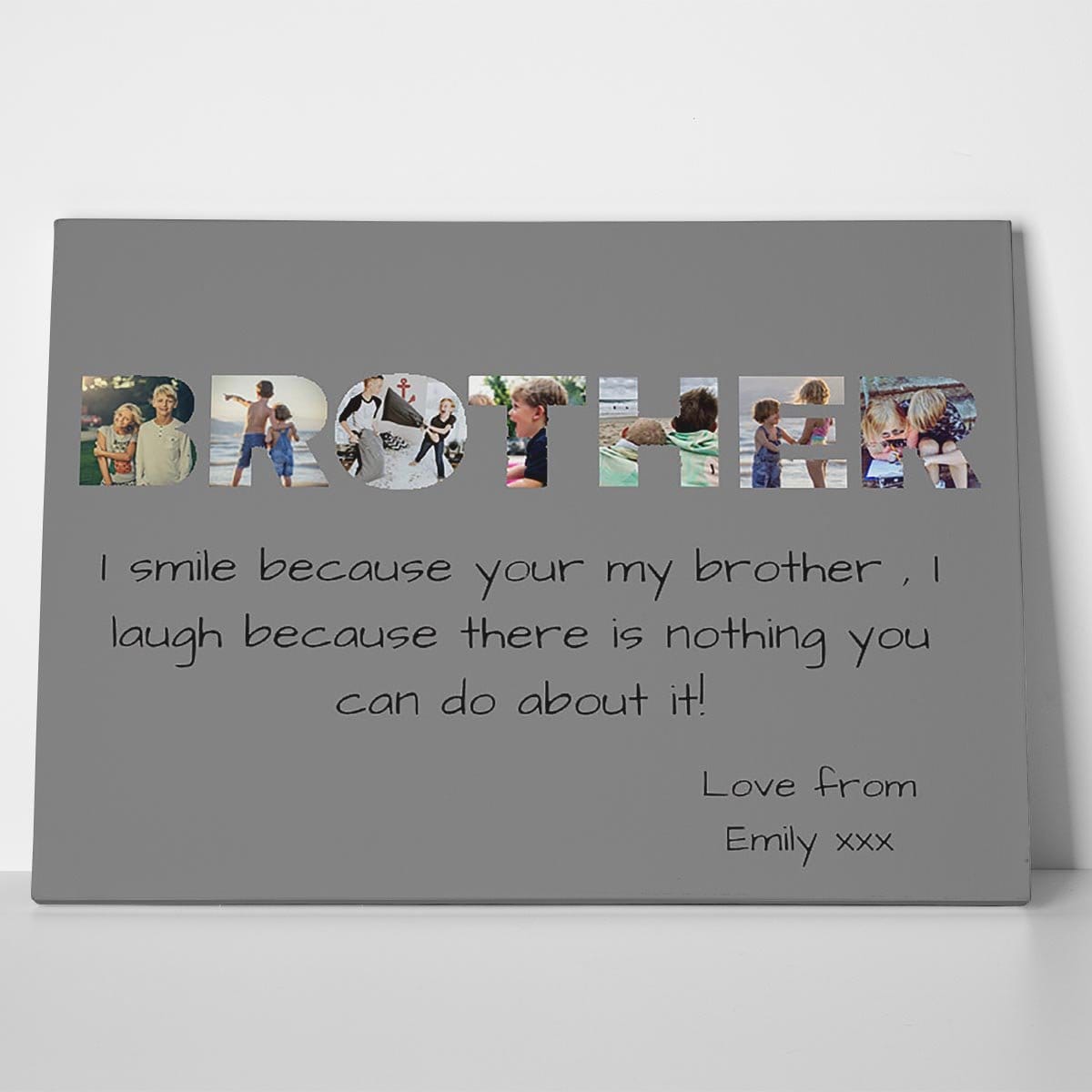 Brother Photo Canvas Print