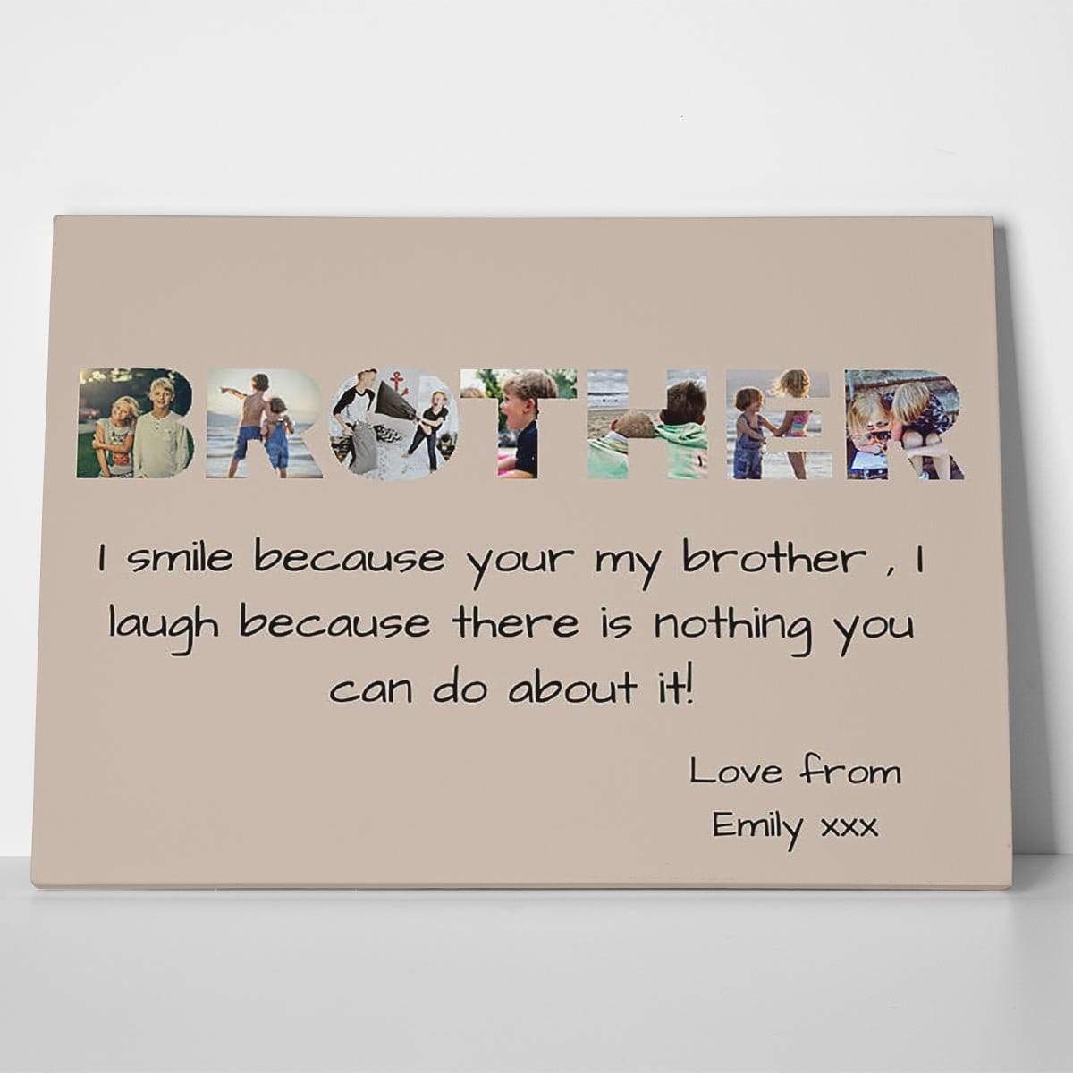 Brother Photo Canvas Print