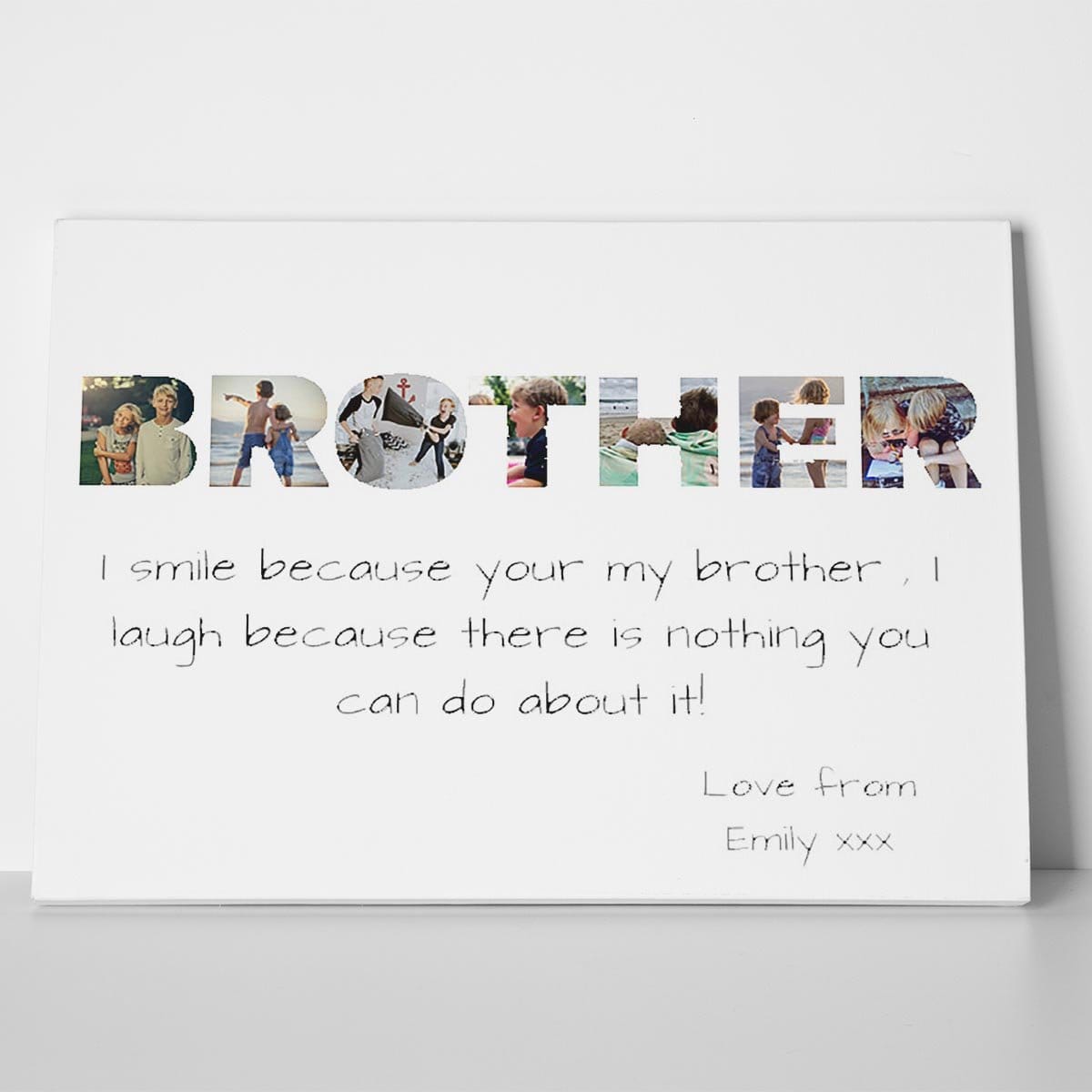 Brother Photo Canvas Print