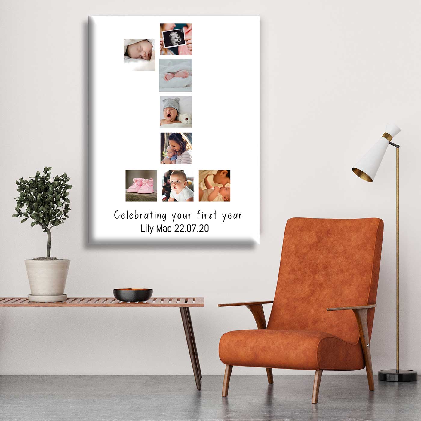 Celebrating Your First Year Photo Canvas Print