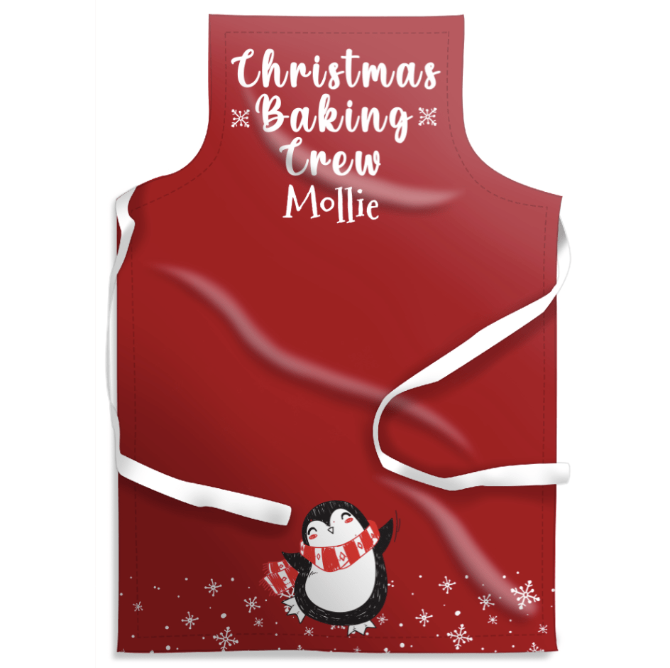 Christmas Baking Crew Adult Personalised Apron