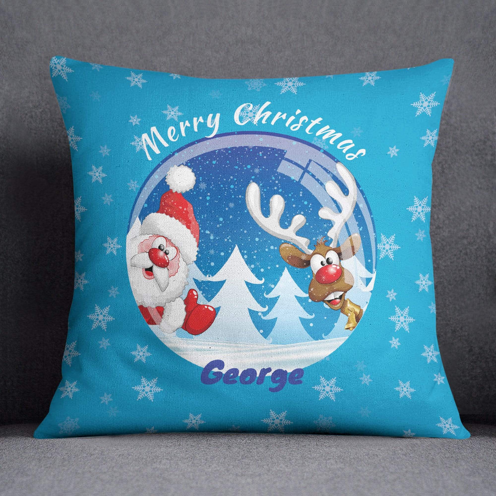 Christmas Snow Globe Cushion