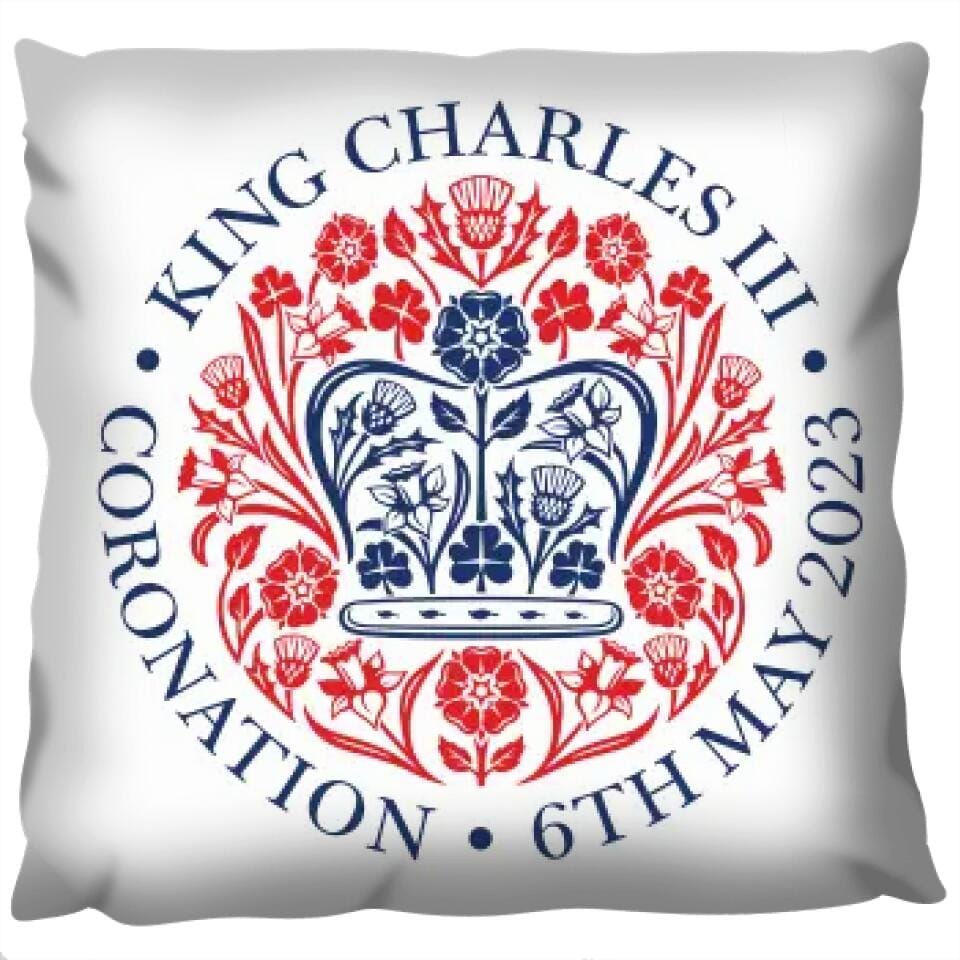 Coronation Emblem Fabric Cushion