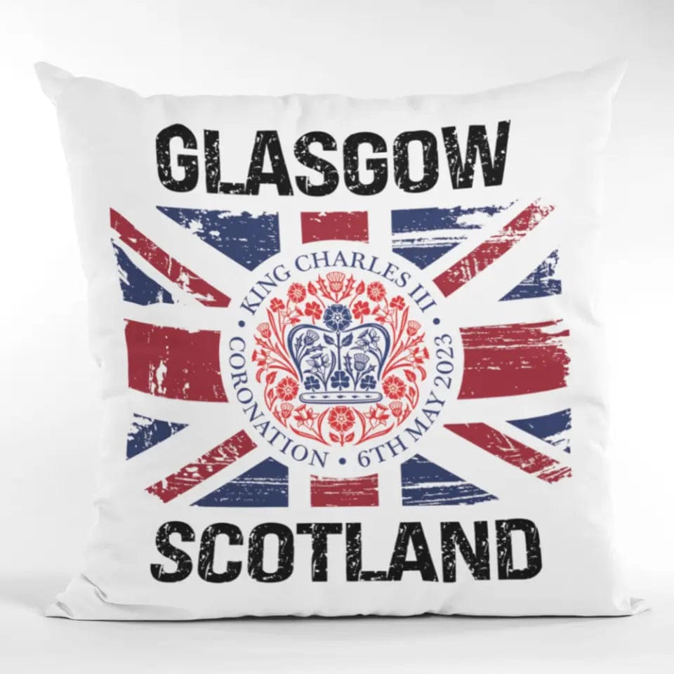 Coronation Union Jack Fabric Cushion