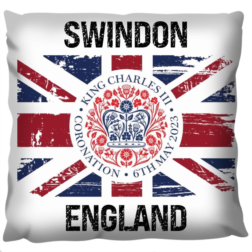 Coronation Union Jack Fabric Cushion