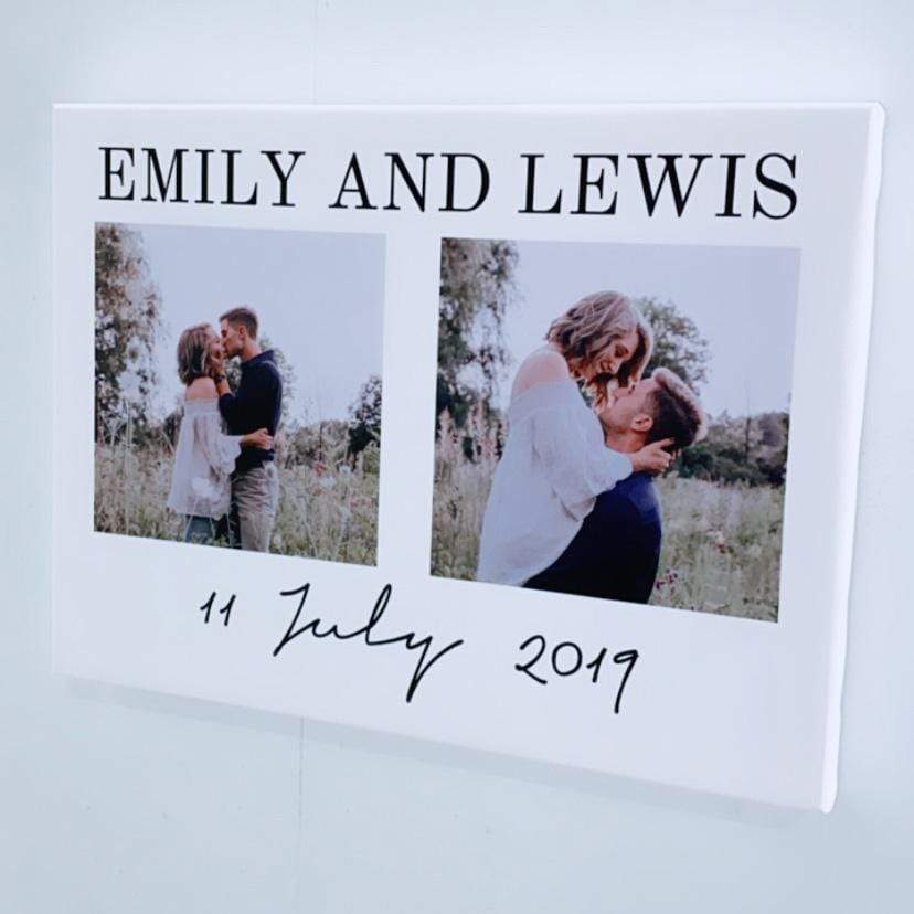 Couple Personalised Canvas Print