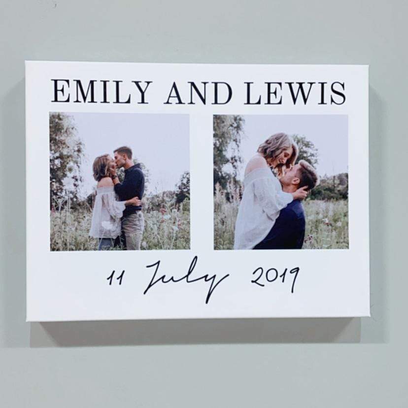 Couple Personalised Canvas Print