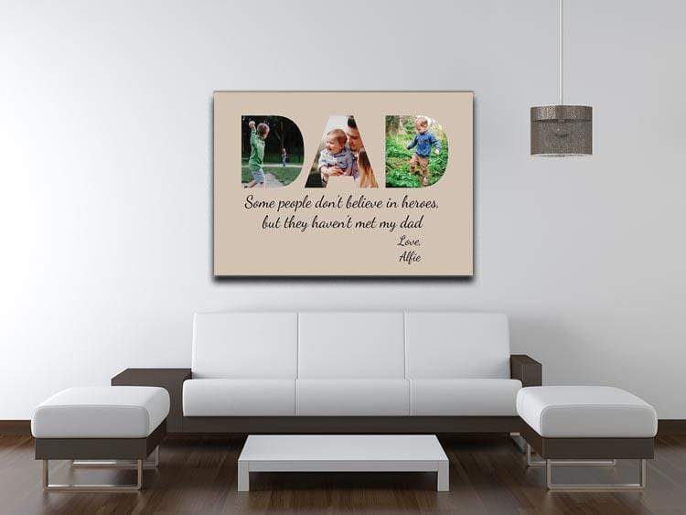 DAD Photo Canvas Print