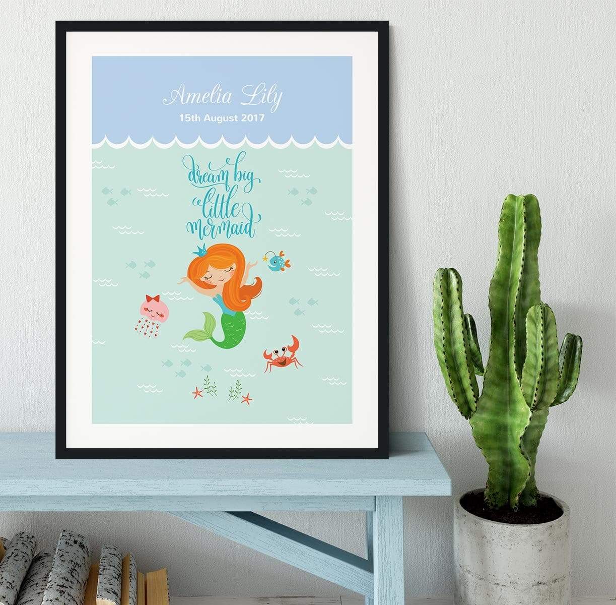 Dream Big Little Mermaid Framed Print