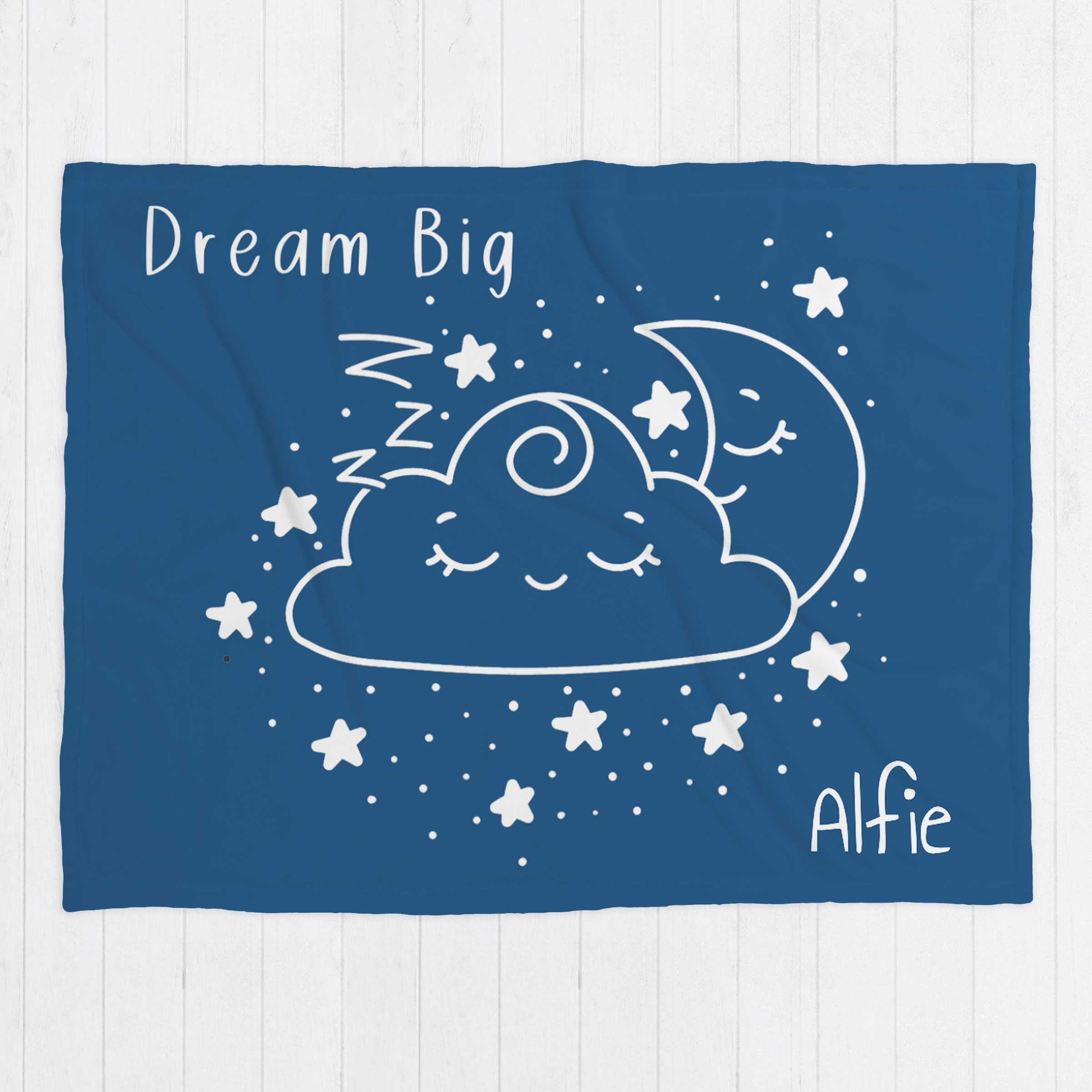 Dream Big Personalised Kids Blanket