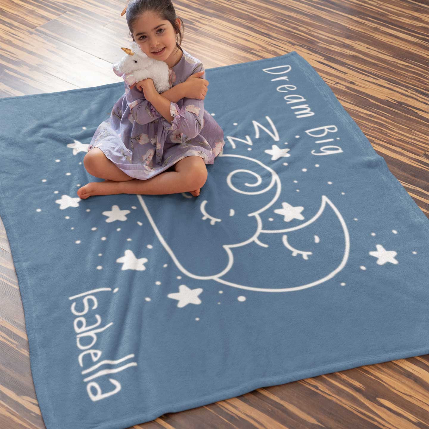 Dream Big Personalised Kids Blanket
