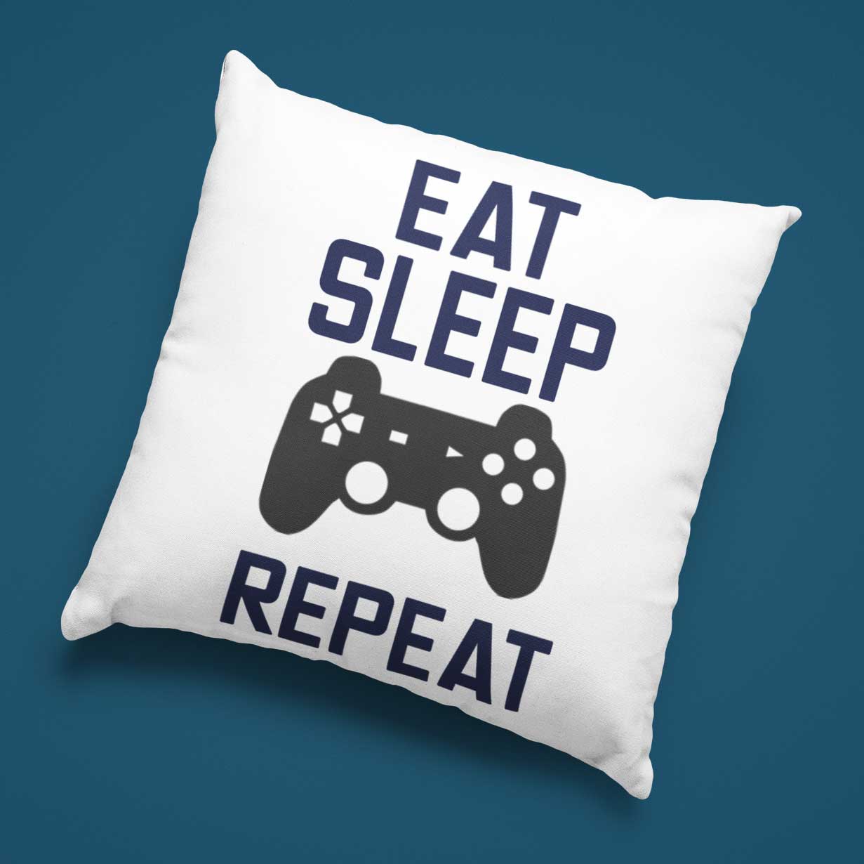 Eat Sleep Game Repeat Cushion