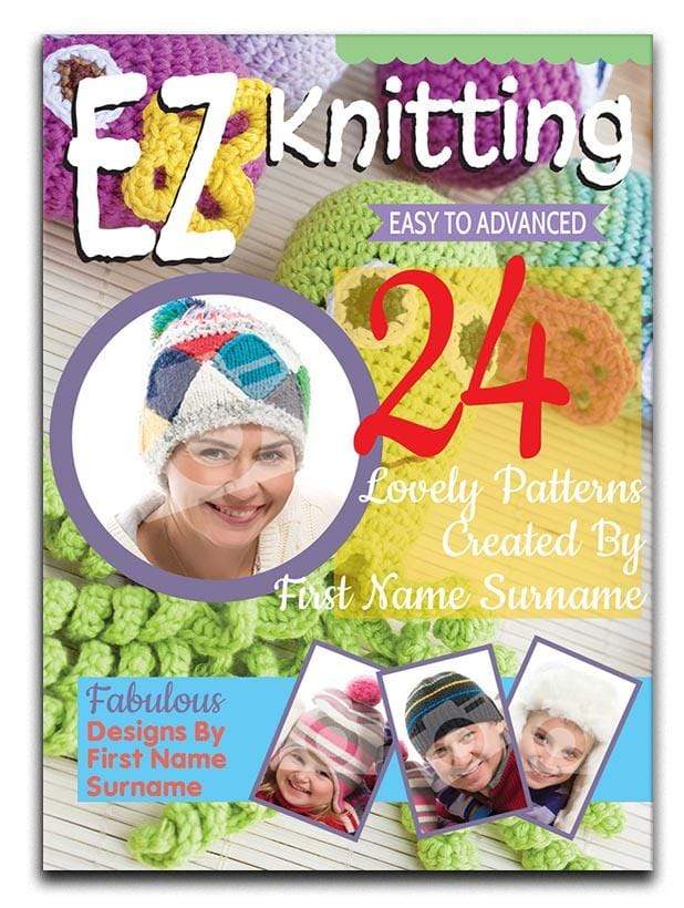 EZ Knitting Magazine Cover Spoof Canvas Print