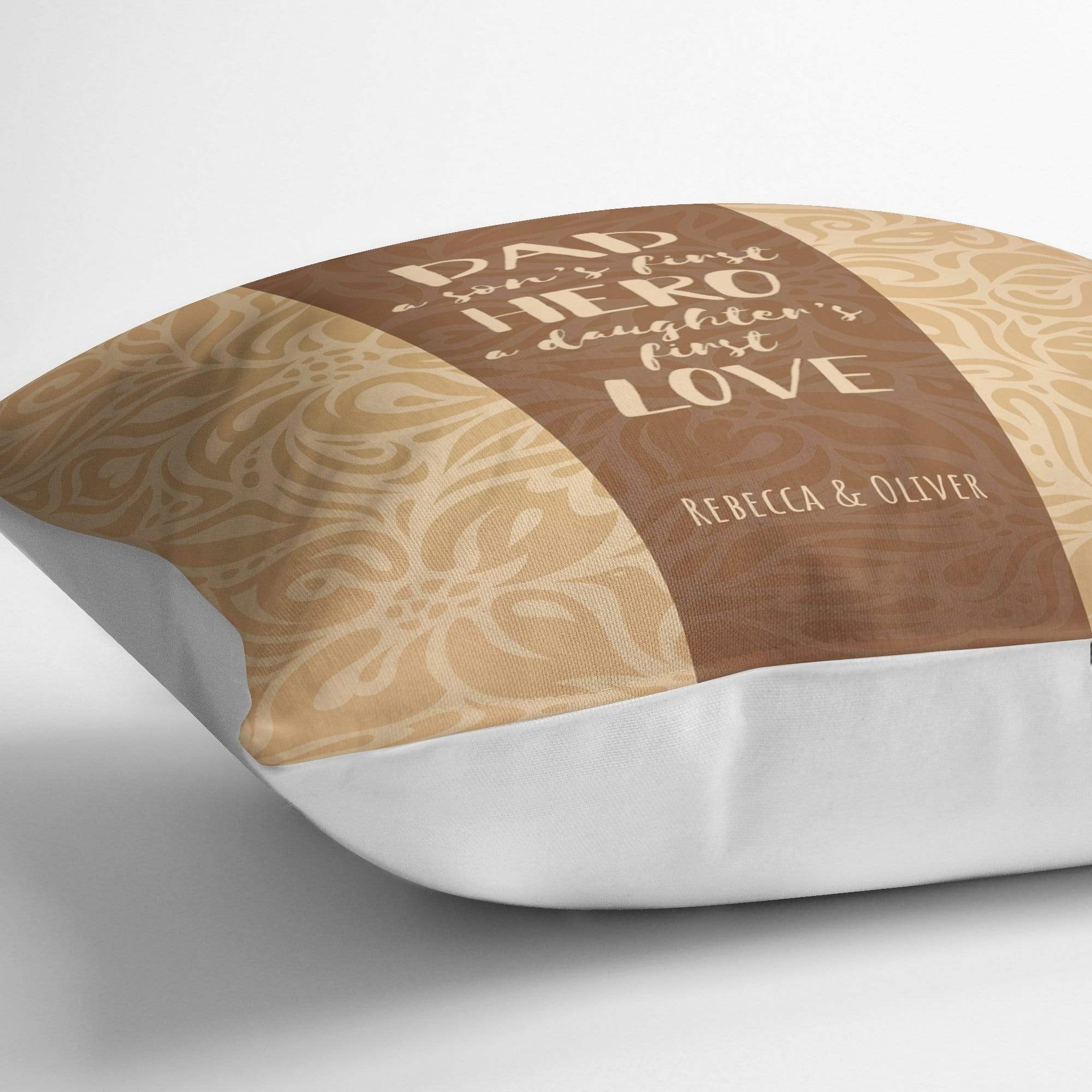First Hero First Love Personalised Cushion