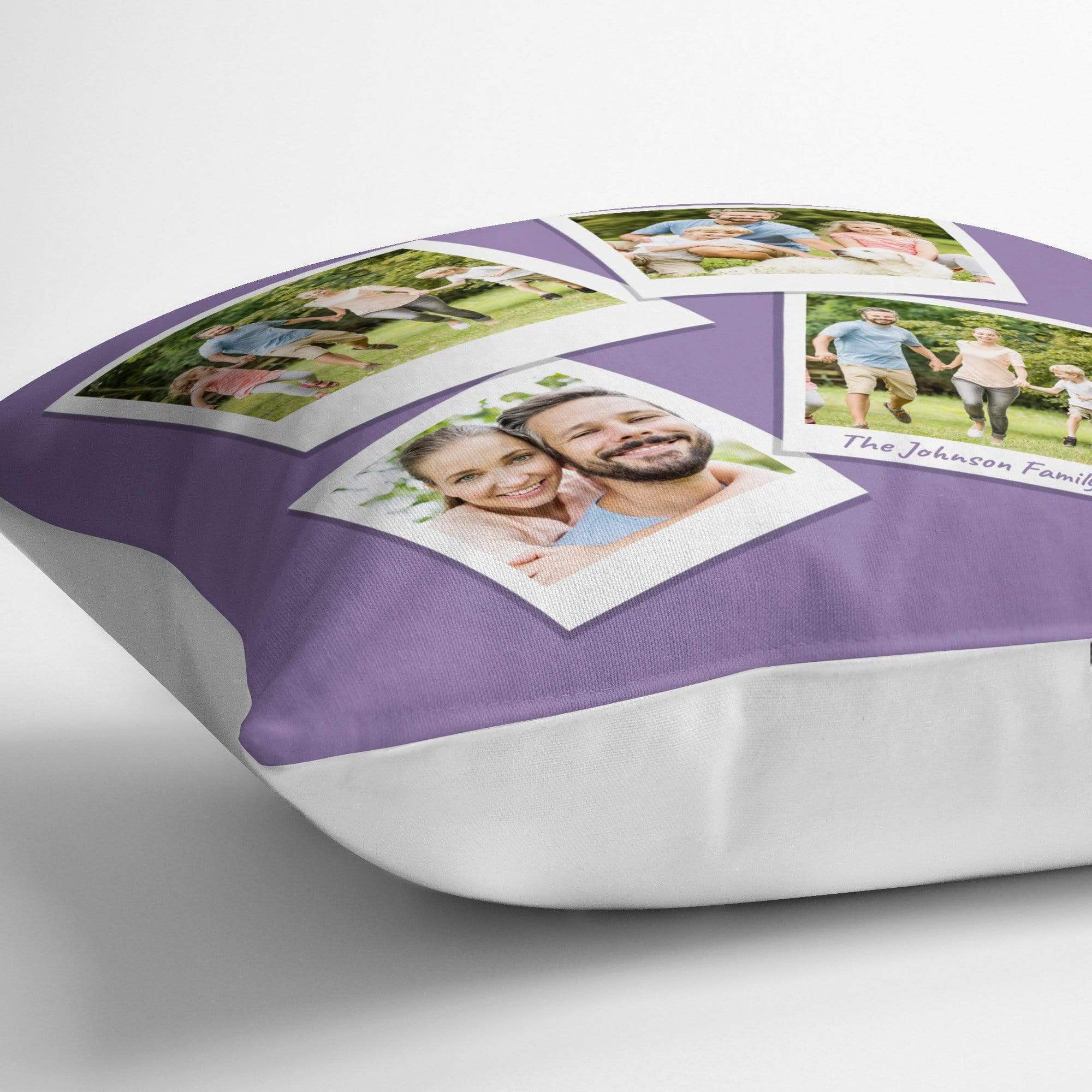 Four Polaroid Personalised Cushion