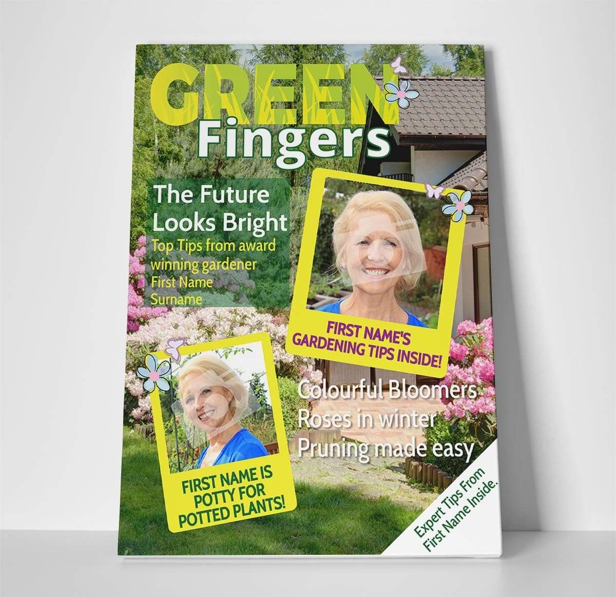 Gardening Magazine Cover Spoof Canvas Print