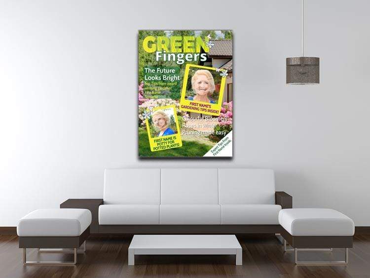 Gardening Magazine Cover Spoof Canvas Print