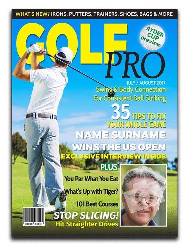 Golf Pro Magazine Cover Spoof Canvas Print