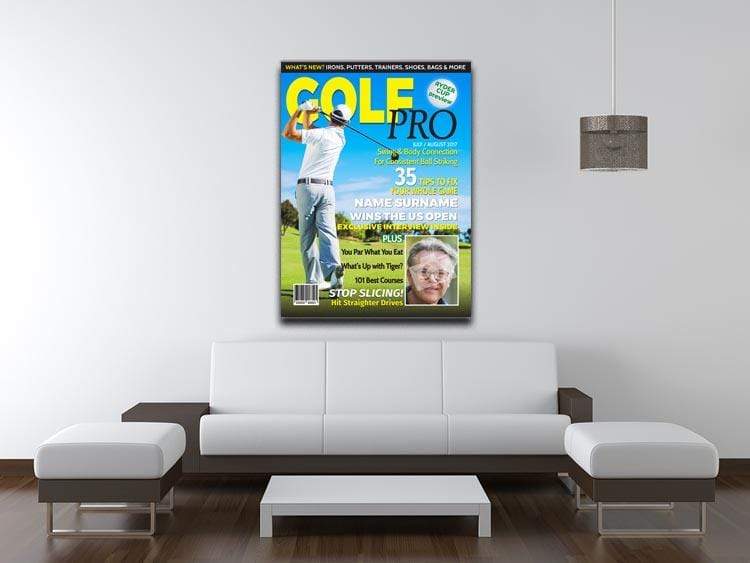 Golf Pro Magazine Cover Spoof Canvas Print