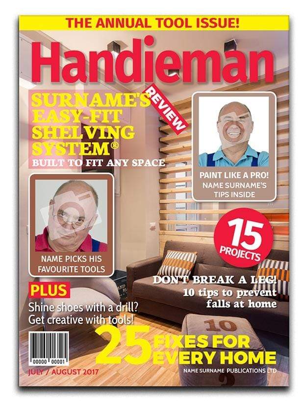 Handie Man Magazine Cover Spoof Canvas Print