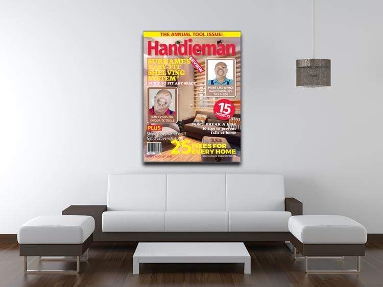 Handie Man Magazine Cover Spoof Canvas Print