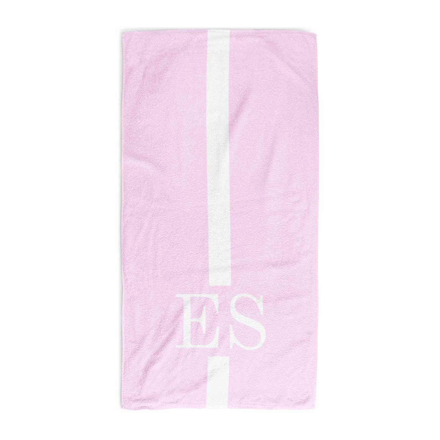 Initial Stripe Personalised Towel