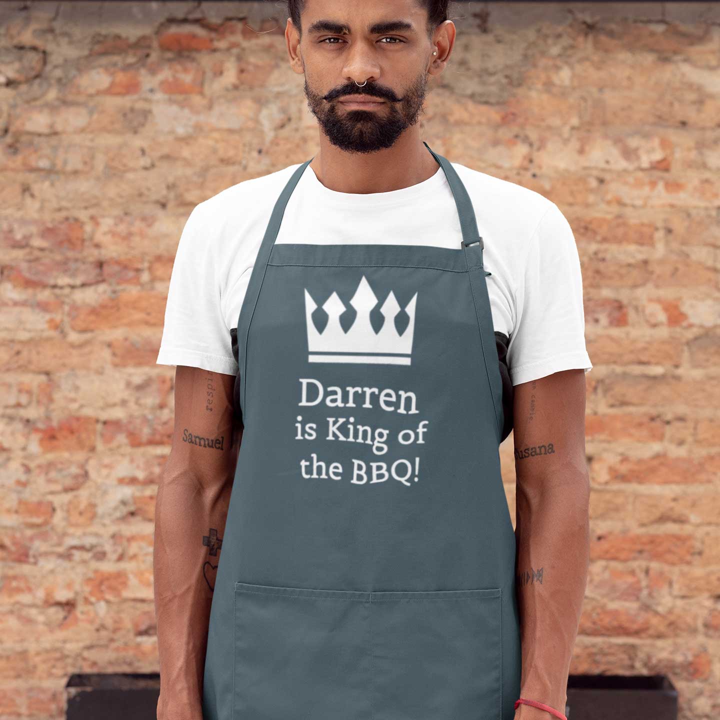 King of The BBQ Personalised Apron