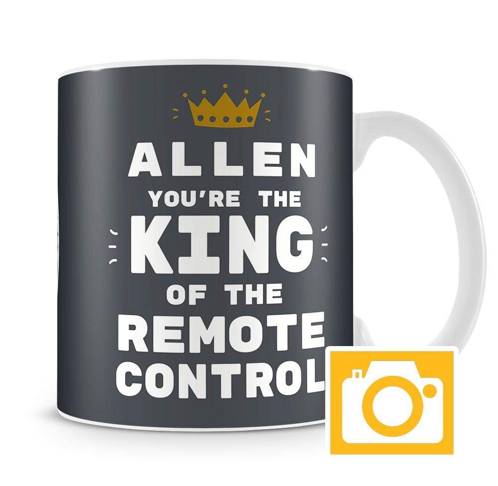 King of the Remote Control Personalised Mug
