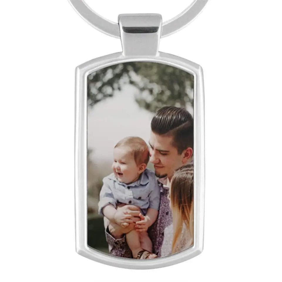 Metal Photo Upload Keyring
