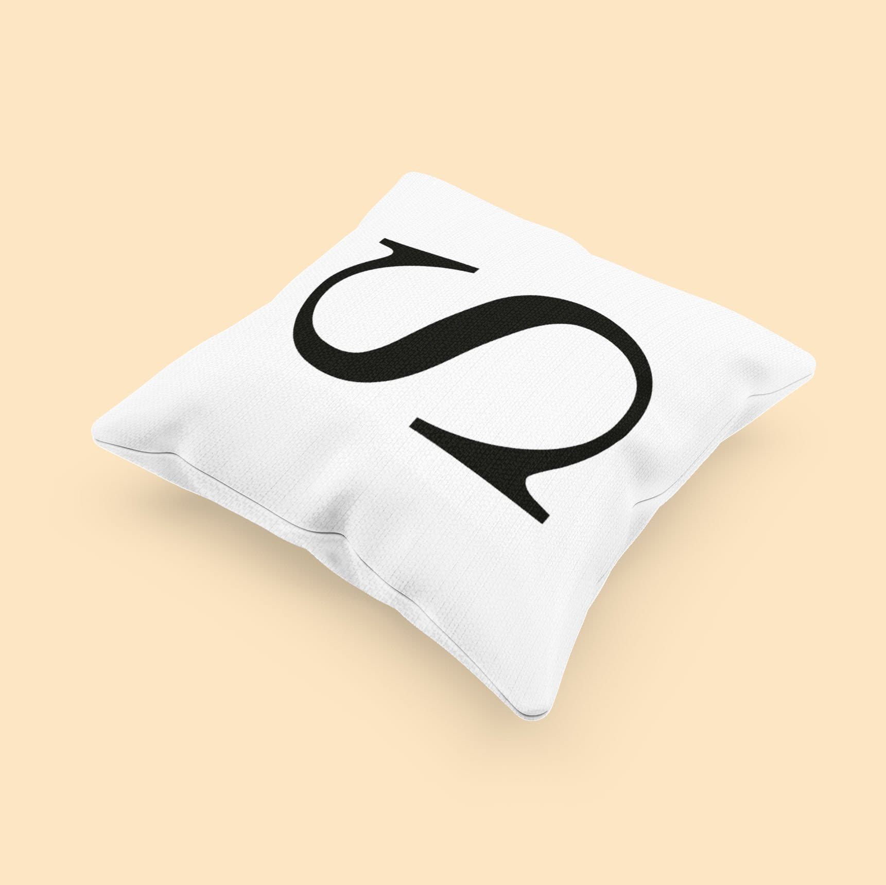 Monogram Cushion - Linen
