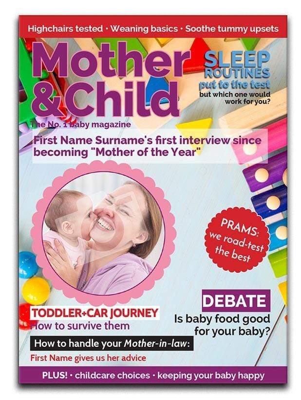 Mother and Child Magazine Cover Spoof Canvas Print
