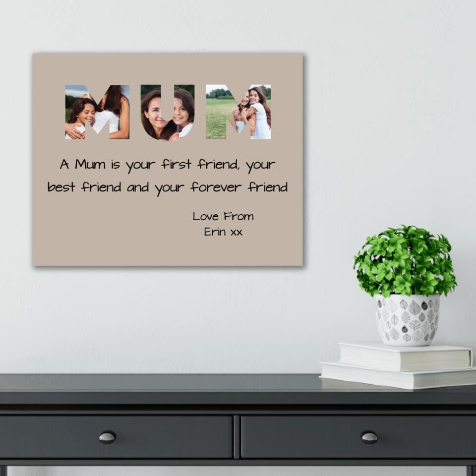 Mum Photo Canvas Print